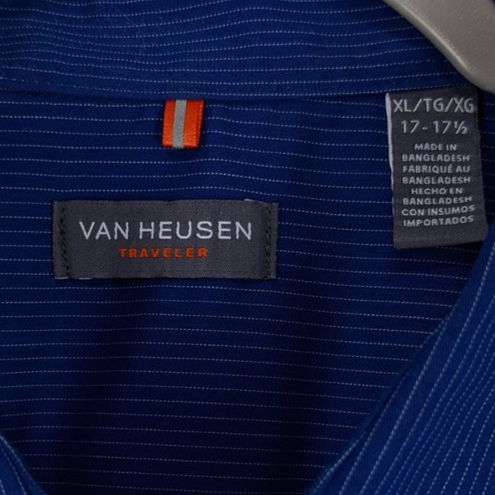 Traveler Dress Shirt Van Heusen XL - Picture 2 of 4